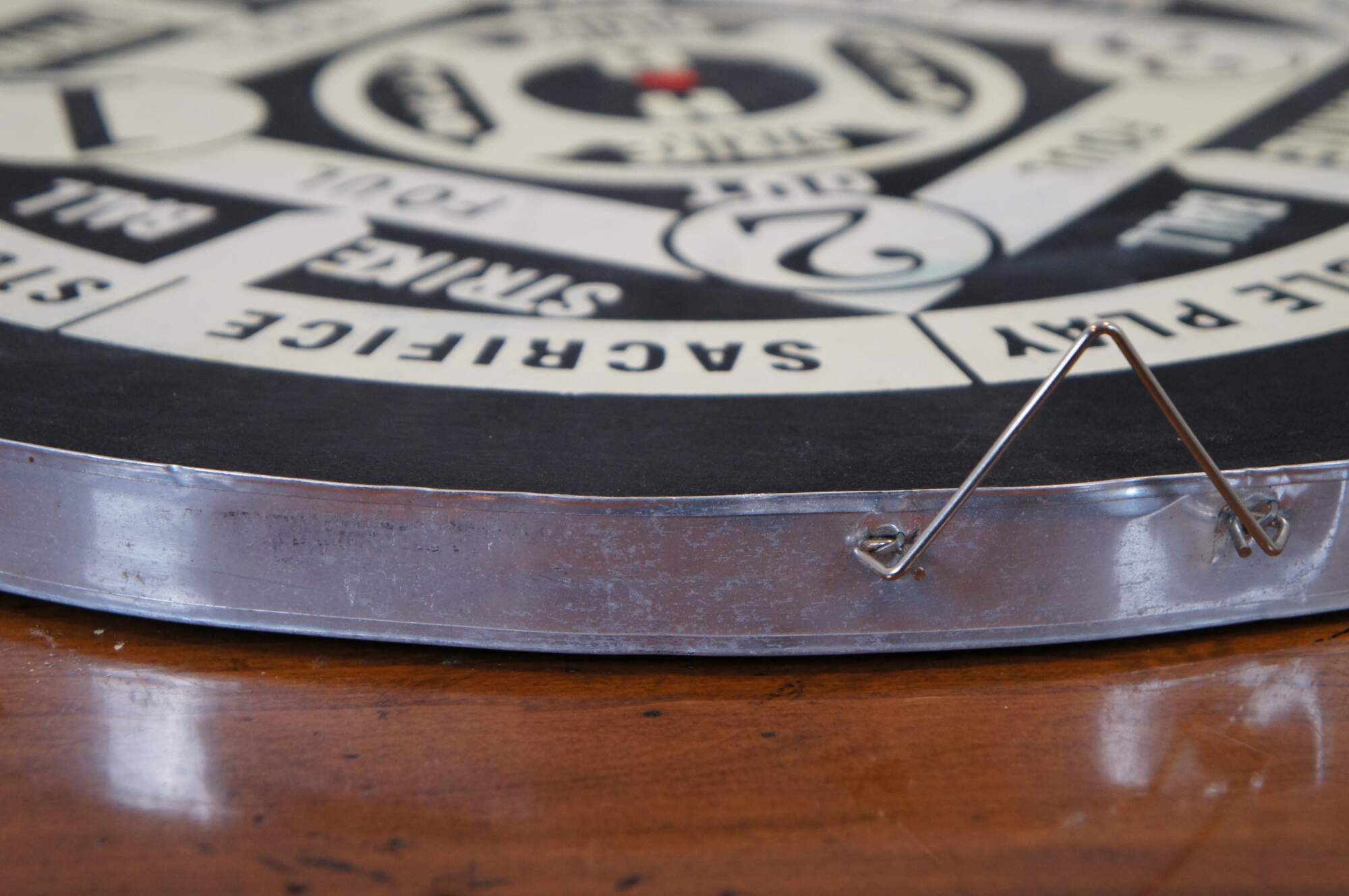 Vintage Accudart 2 in 1 Starlite Dartboard Baseball Game w Darts 18"