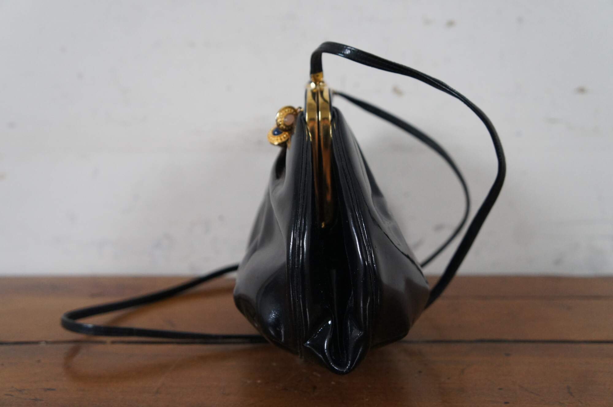 Judith Leiber Vintage Italian Patent Leather Coin Purse