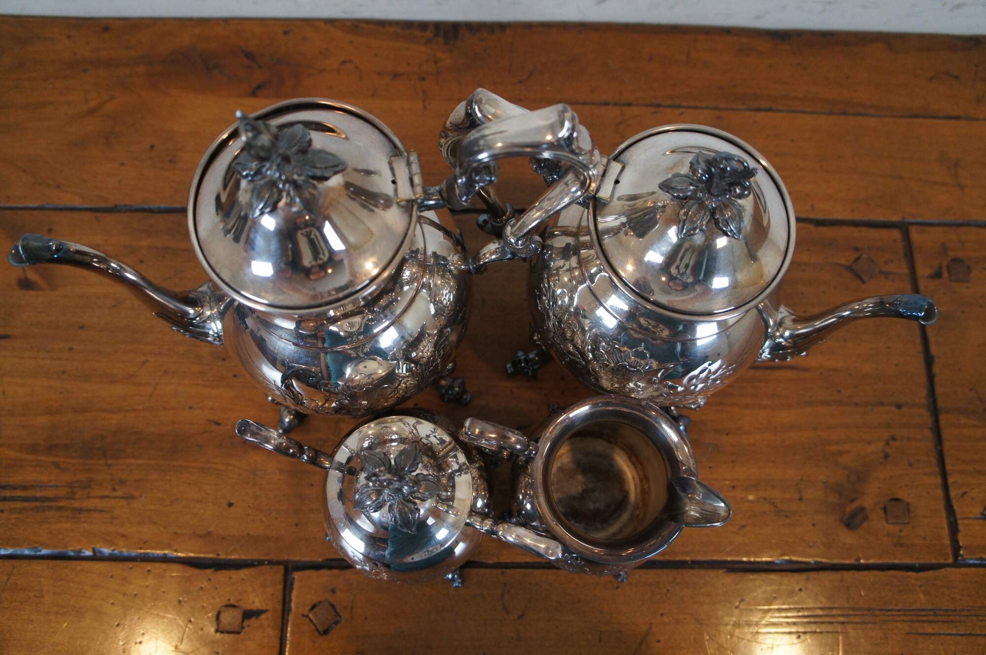 Vintage Sheridan Silver Plated & Glass Coffee Carafe Pot with Stand