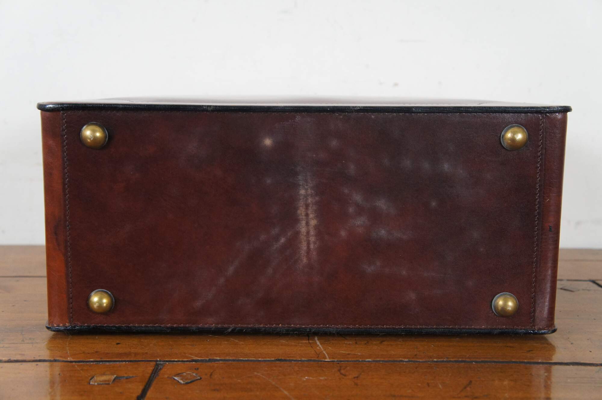 Vintage Presto Combination Lock Leather Document Case Executive