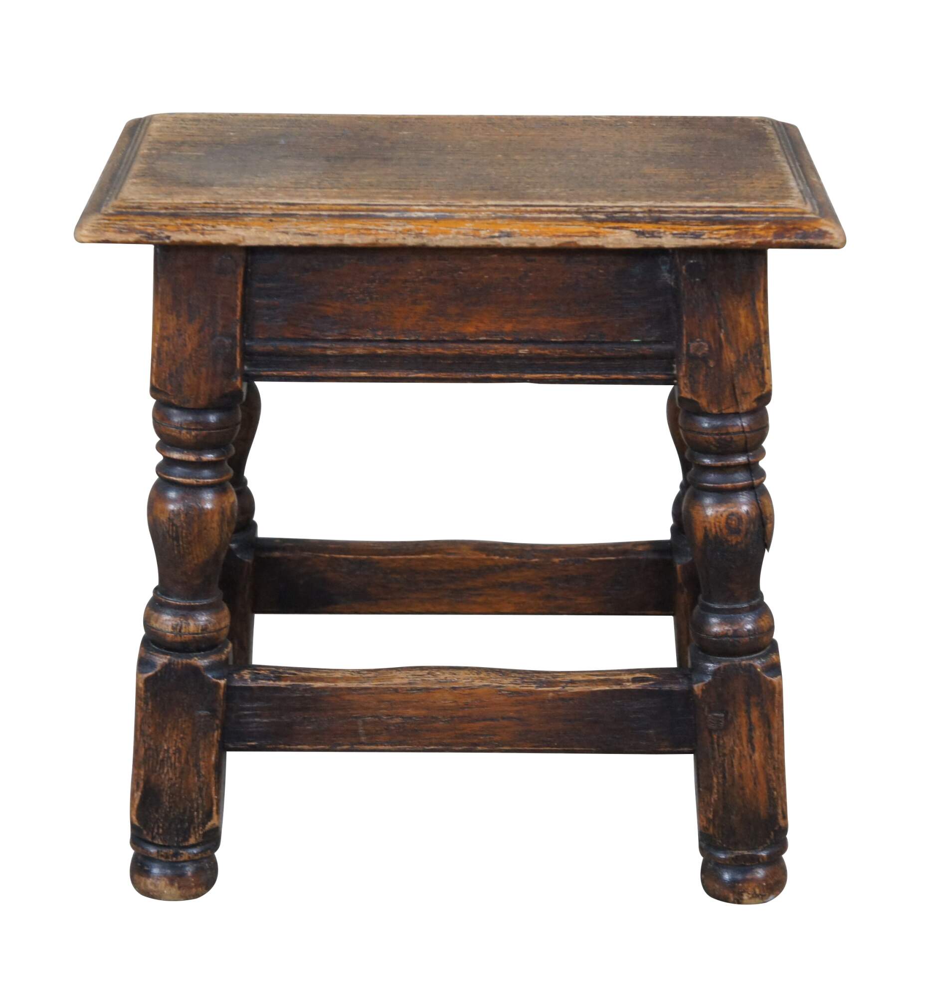 Early 20th Century Antique Wooden Step Stool Table