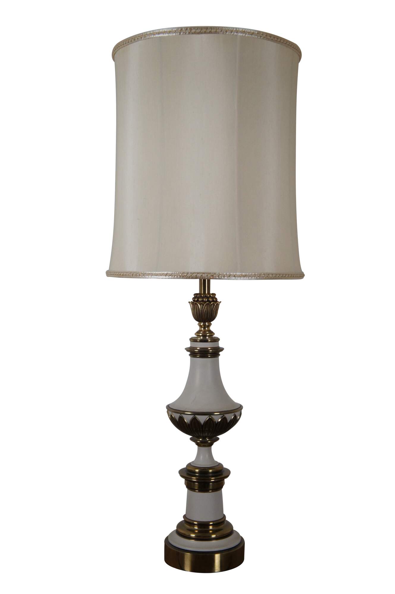 Vintage Mid Century Modern Stiffel Brass Table Lamp 28 Tall - Working