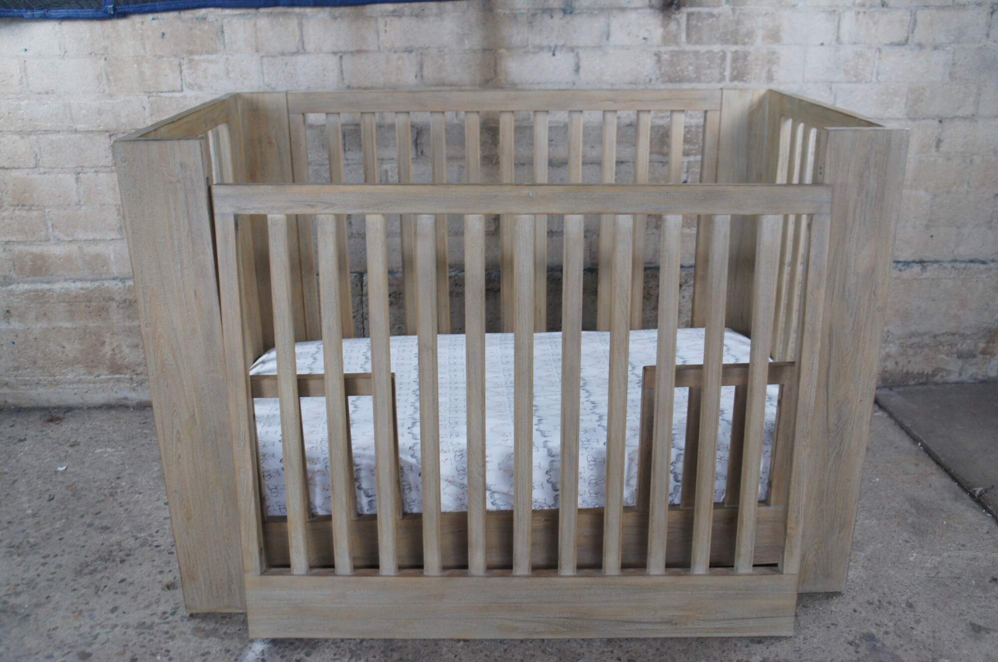 Restoration Hardware Callum Child Baby Toddler Grey Convertible Crib