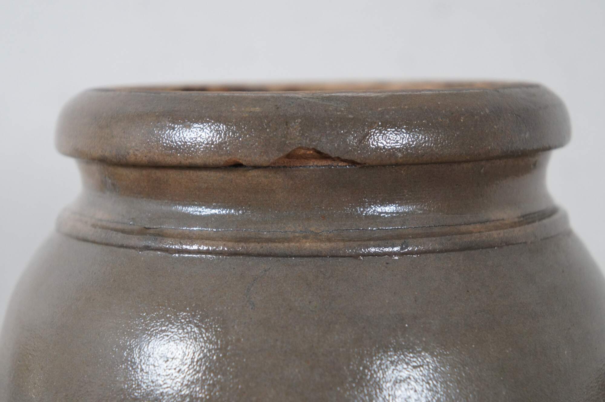 2 Antique AP Donaghho Salt Glaze Cobalt Stoneware Crocks Canning Jars 11"