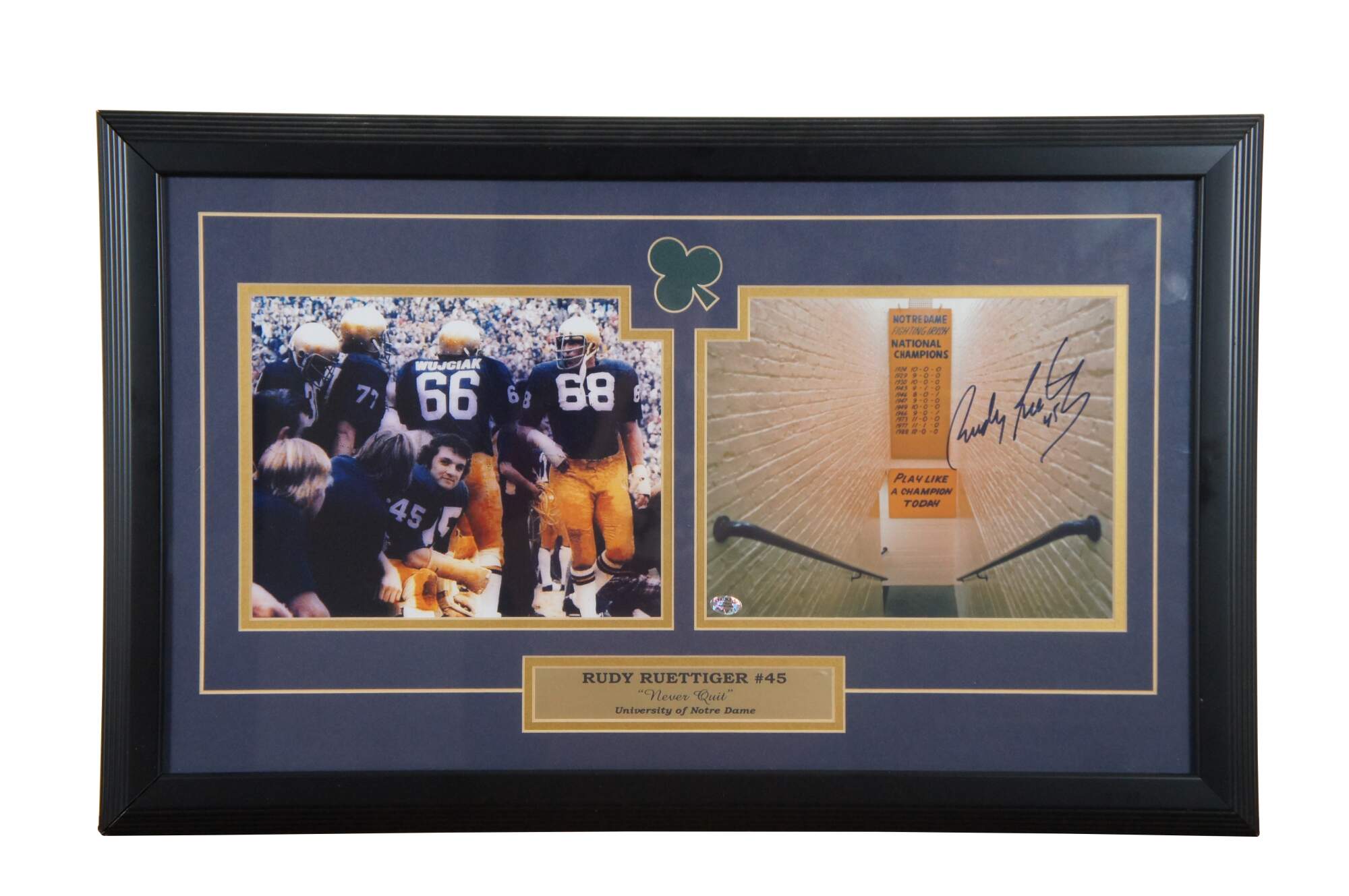 Rudy Ruettiger Autographed Memorabilia  Signed Photo, Jersey, Collectibles  & Merchandise