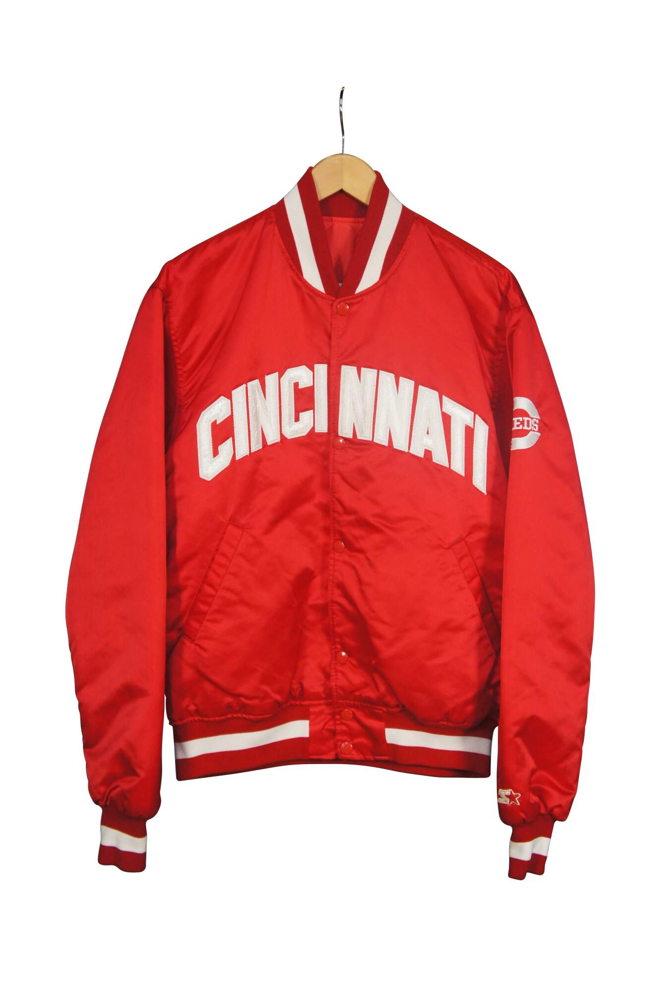 L) Vintage Starter Cincinnati Reds Jersey