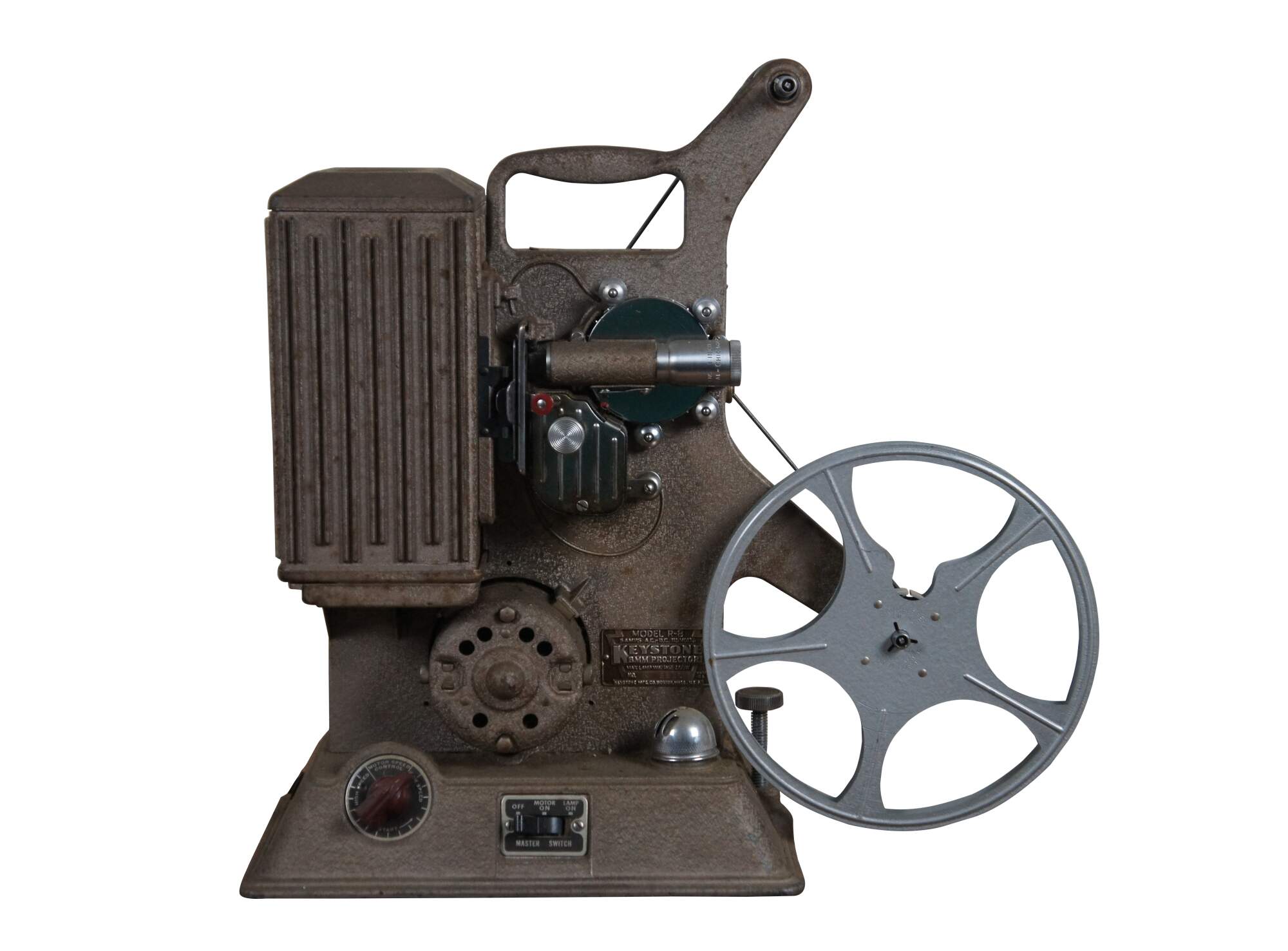Antique Keystone 8mm Movie Film Projector Model R-8 Reel to Reel 15