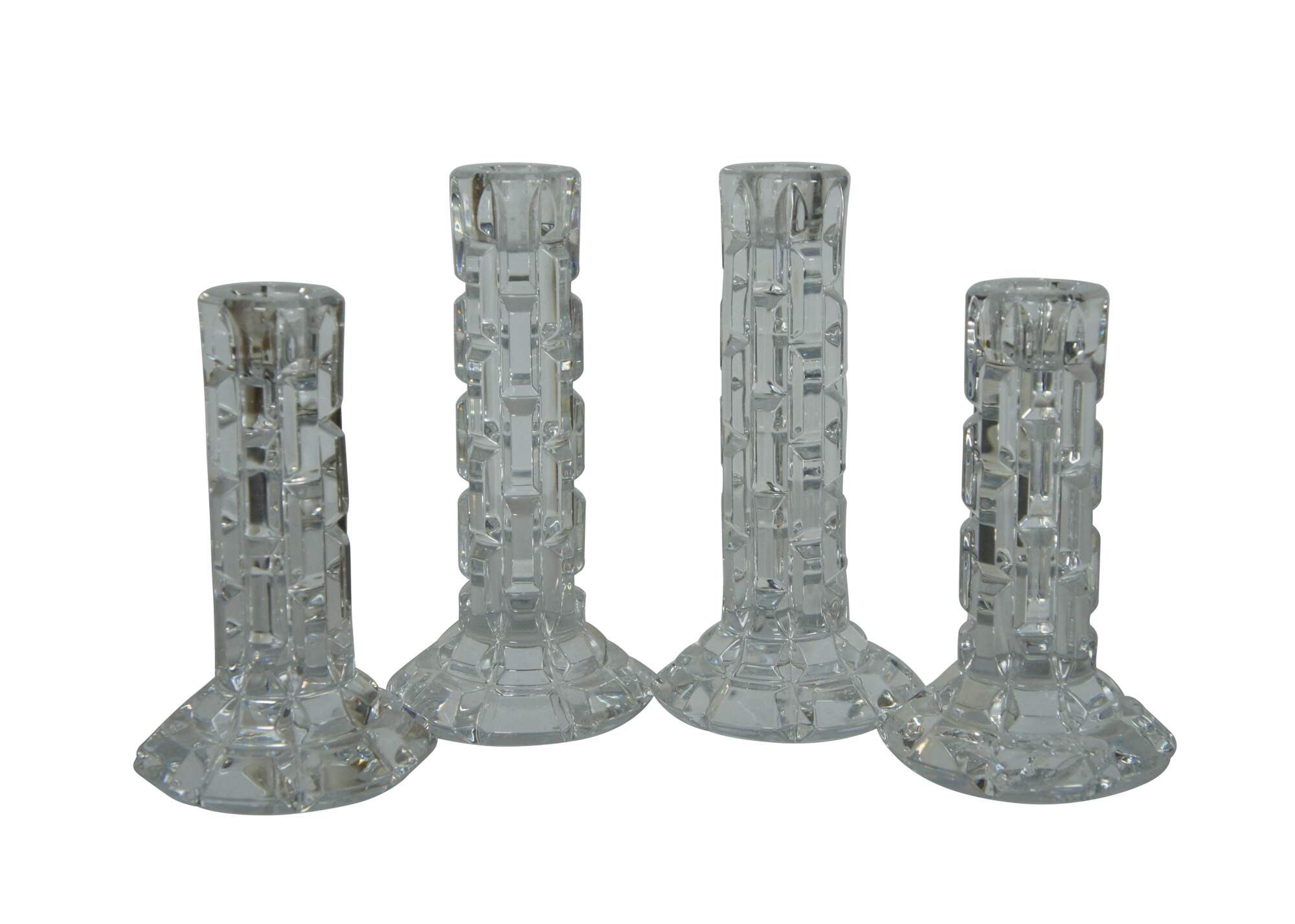 4 Waterford Crystal Luma Illuminology Single Taper Candlesticks Candle ...