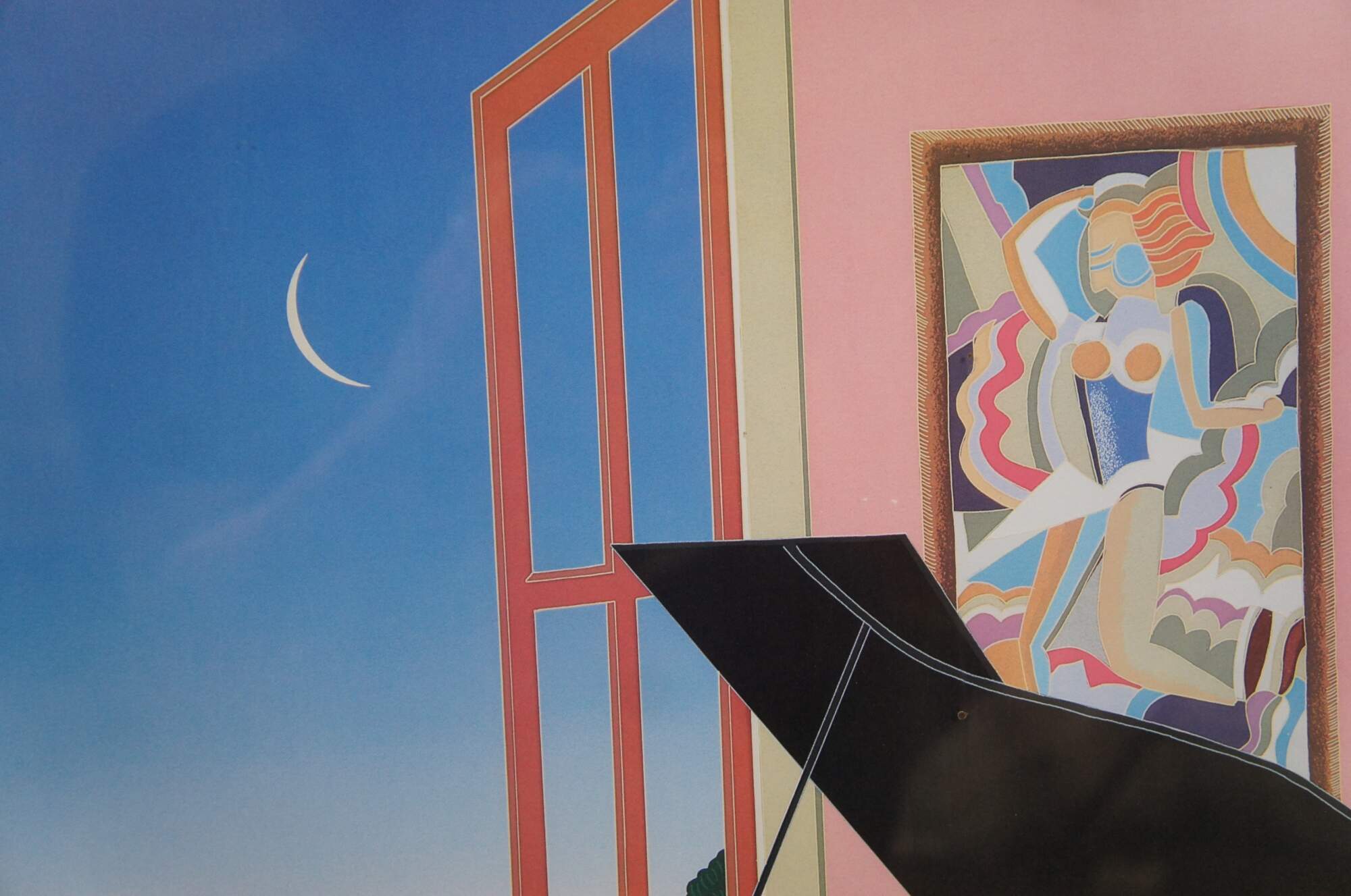 1986 Thomas McKnight Hanson Galleries Poster Coconut Grove